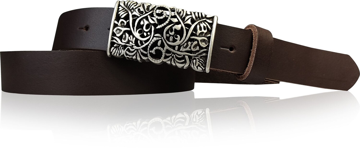 

Кожаный ремень FRONHOFER, темно коричневый