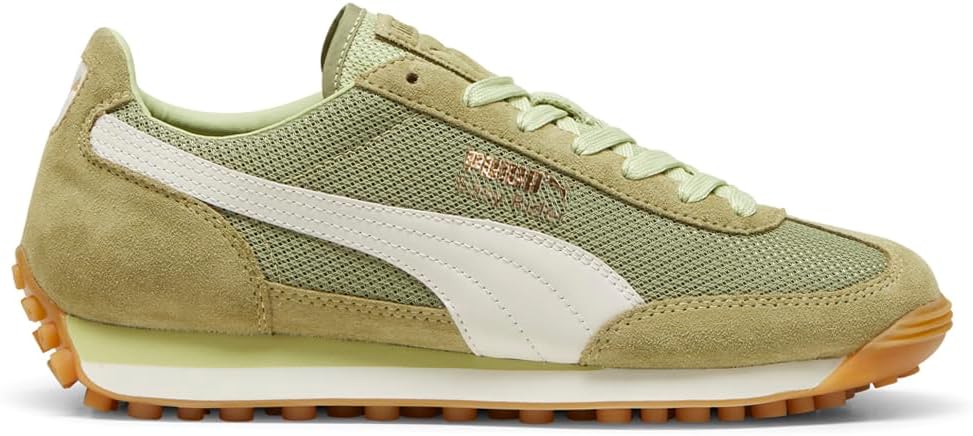 

Мужские кроссовки PUMA Easy Rider с сетчатой верхней частью и шнуровкой - зеленые