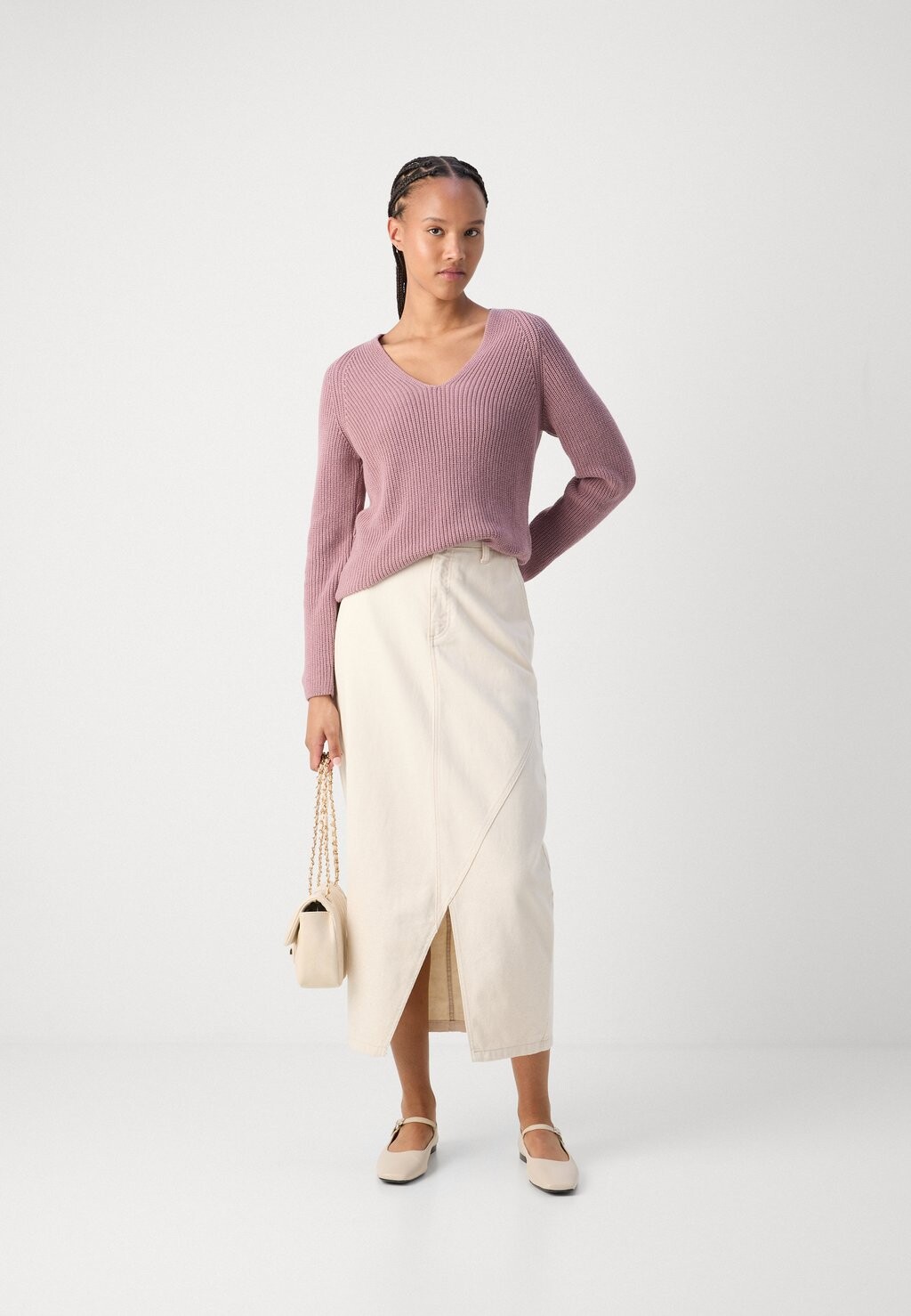 

Вязаный свитер LONGSLEEVE V NECK Marc O'Polo, розовый