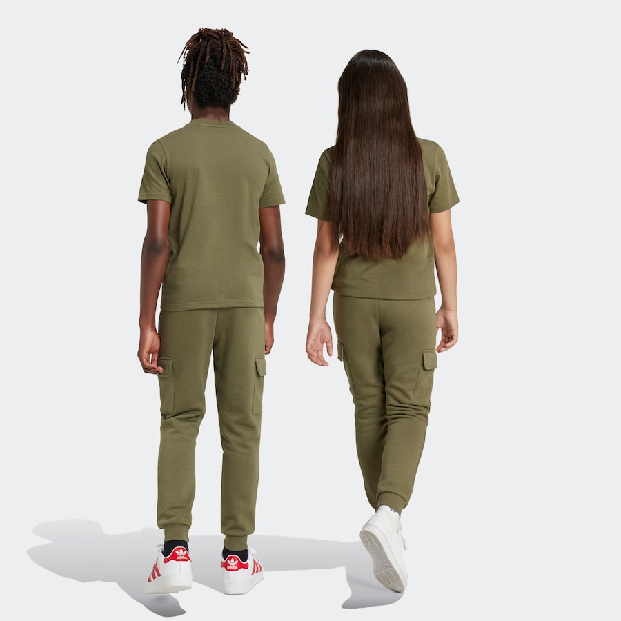 Зауженные брюки ADIDAS ORIGINALS, хаки — фото 4
