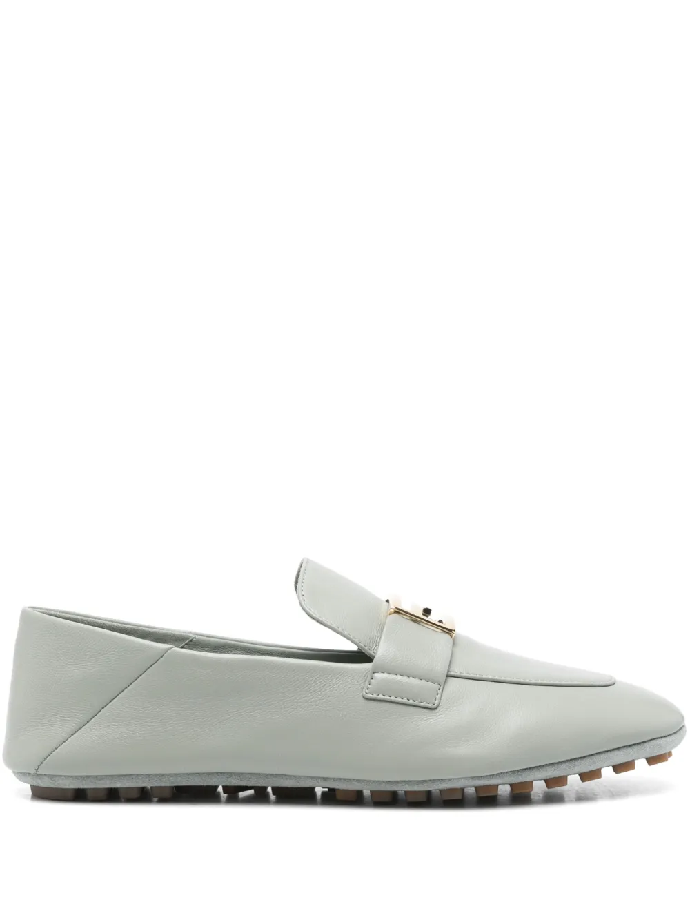 Лоферы Baguette FENDI, серый