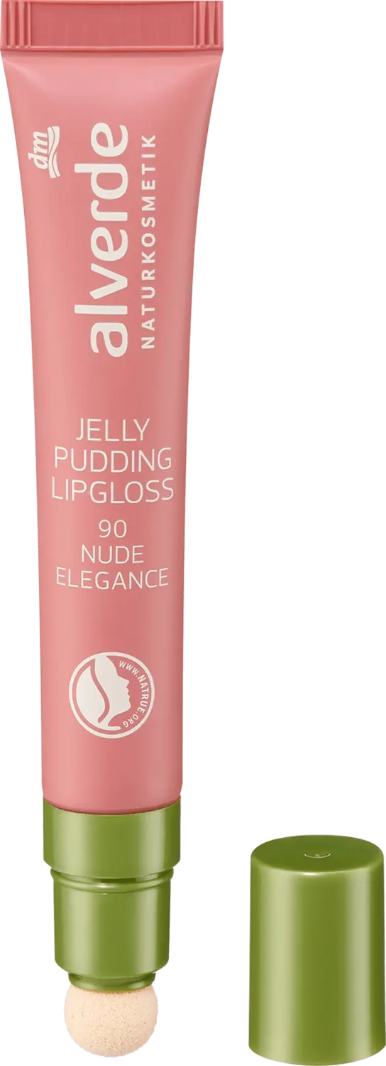 Блеск для губ alverde NATURKOSMETIK Lipgloss Jelly Pudding 90 Nude Elegance, 10 ml — фото 2