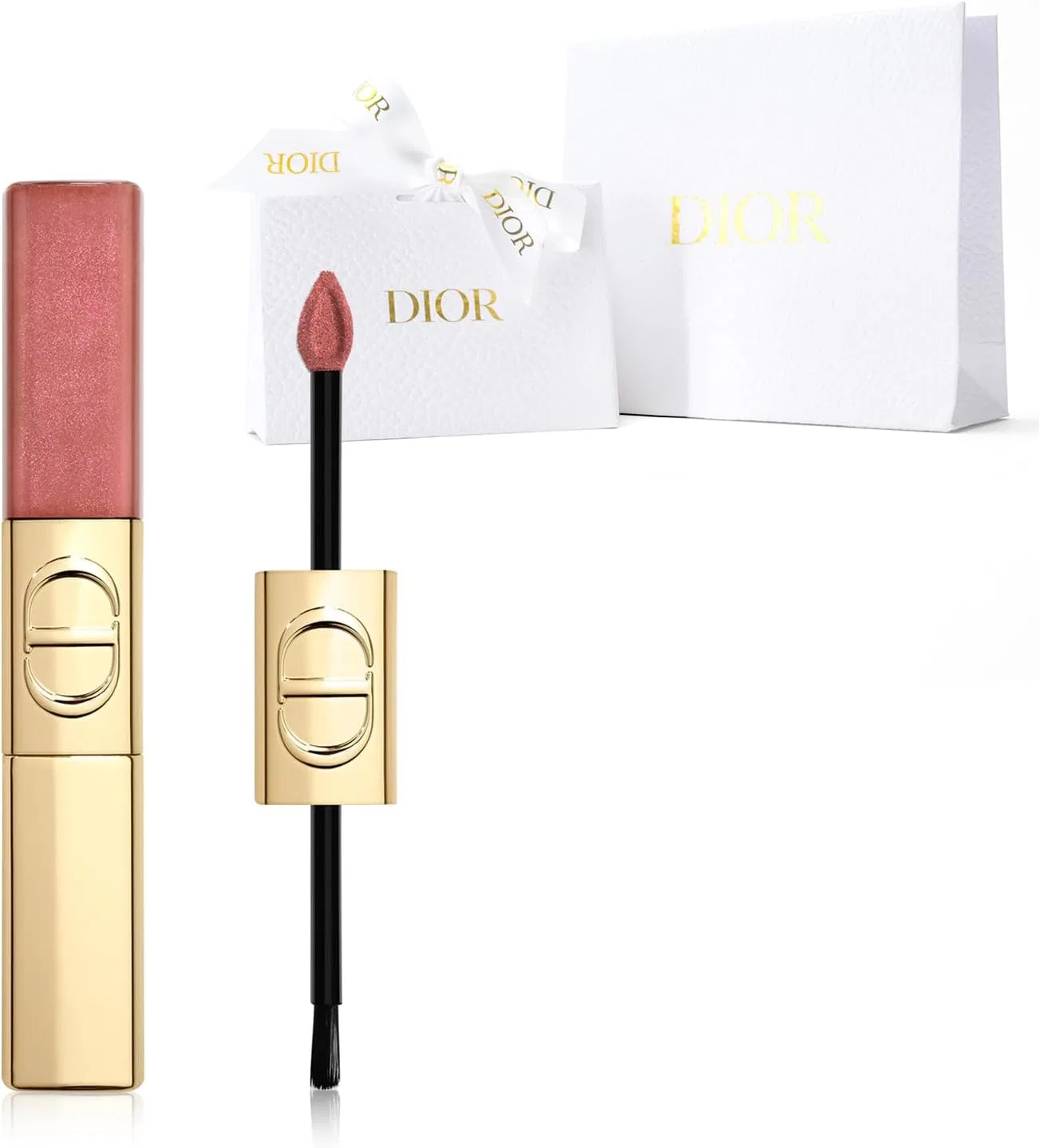 Набор для губ Dior Rouge Dior Sequins Liquid Duo 100 Spectacular Nude 6 мл + 5 мл