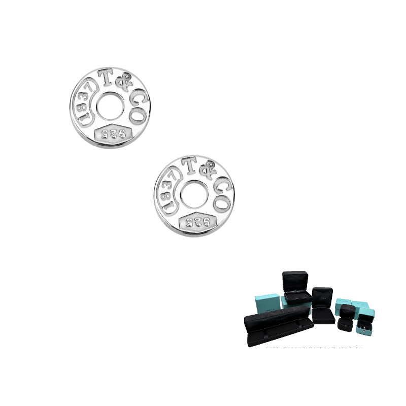 

TIFFANY & CO. Серьги-гвоздики из стерлингового серебра 925 пробы Unisex Silver