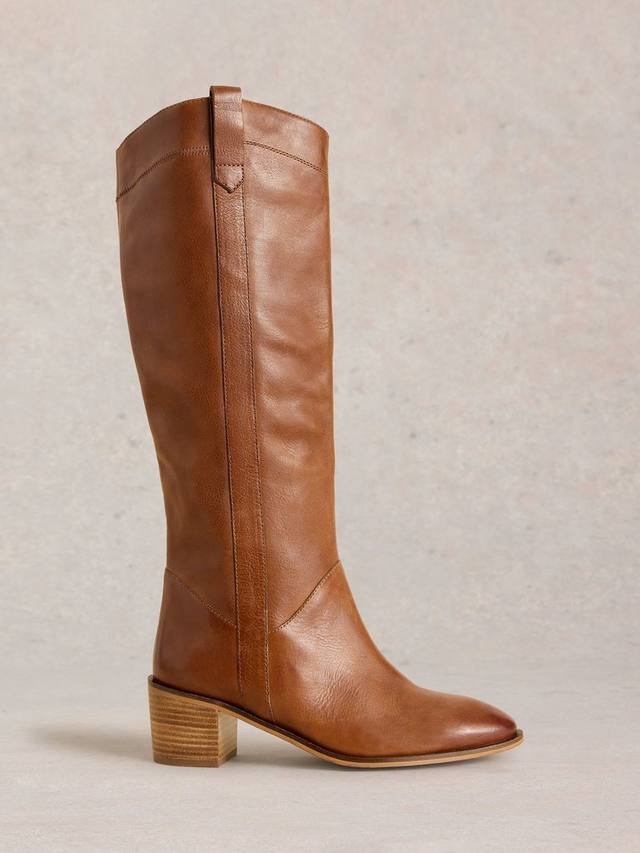 Длинные кожаные ботинки Izzy White Stuff, Mid Tan