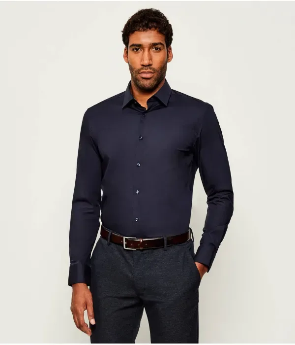 H-Hank-S-Kent-C3-253 футболка slim fit Boss, темно-синий