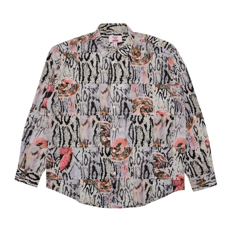 

Рубашка Supreme x Martine Rose Patchwork Shirt Multicolor, разноцветный
