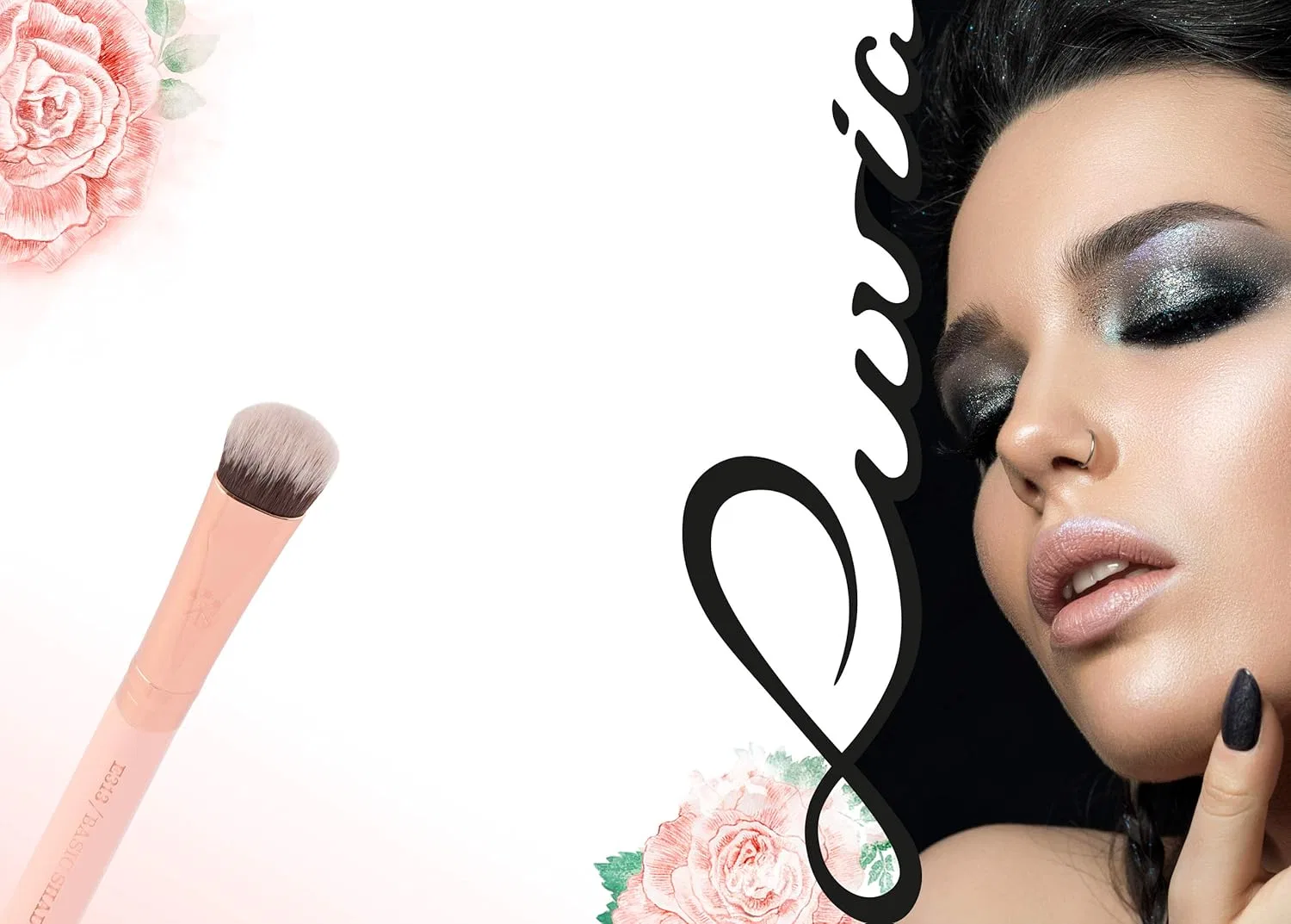Классическая кисть для теней Luvia Essentials Luvia Cosmetics, Nude/Rose Gold — фото 3