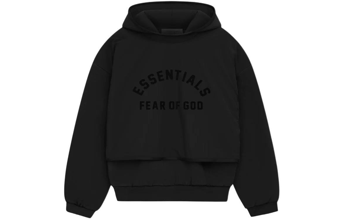 Нейлоновая флисовая толстовка с капюшоном Fear Of God Essentials, черный — фото 3