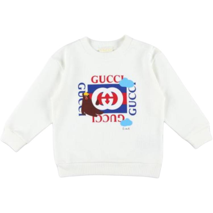 Толстовка fw25 для младенцев и малышей GUCCI, белый — фото 2