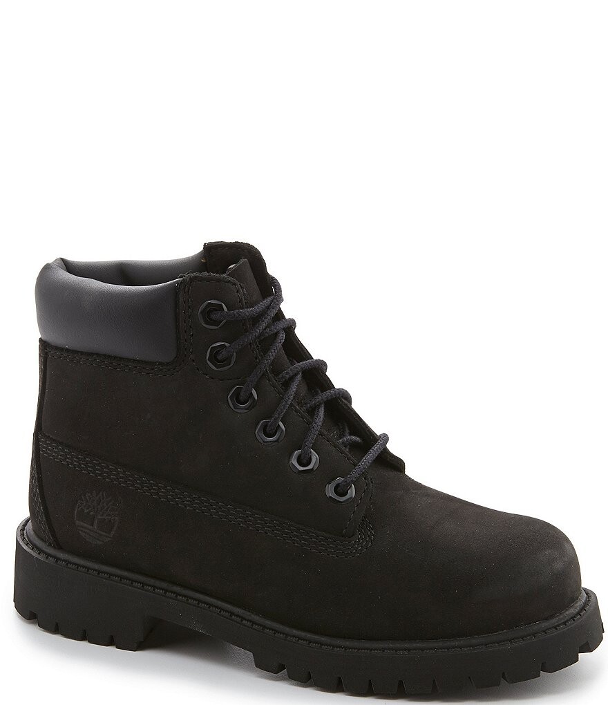 

Timberland Kids' 6Кожаные армейские ботинки премиум-класса для холодной погоды (для малышей), черный