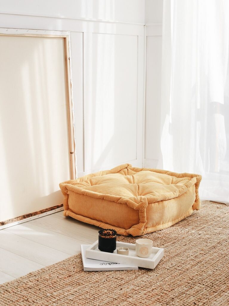 

Hanah Home, Biskuvi - Yellow, подушка, желтый, 55 x 55 x 16 см