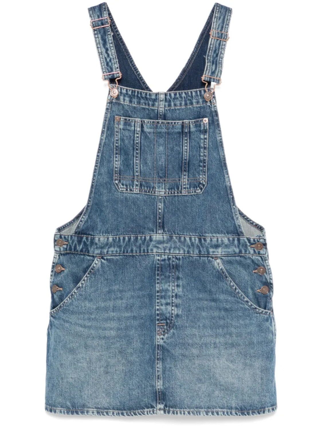 

7 For All Mankind джинсовое платье-комбинезон, синий