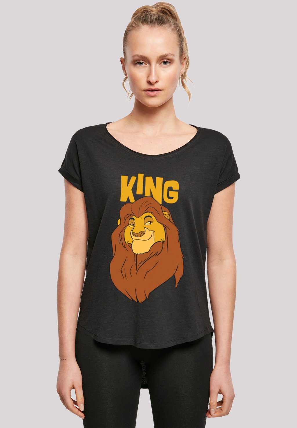 

Футболка с принтом DISNEY THE KÖNIG DER LÖWEN MUFASA KING F4NT4STIC, черный