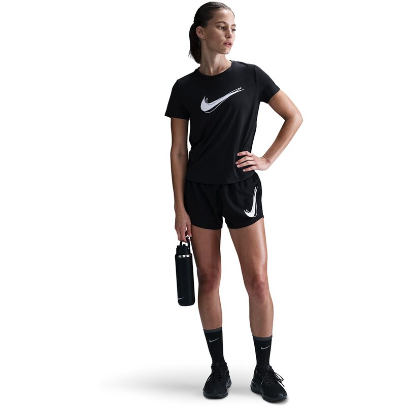 

T-Shirt w nk one swsh hbr df ss top Nike, черный