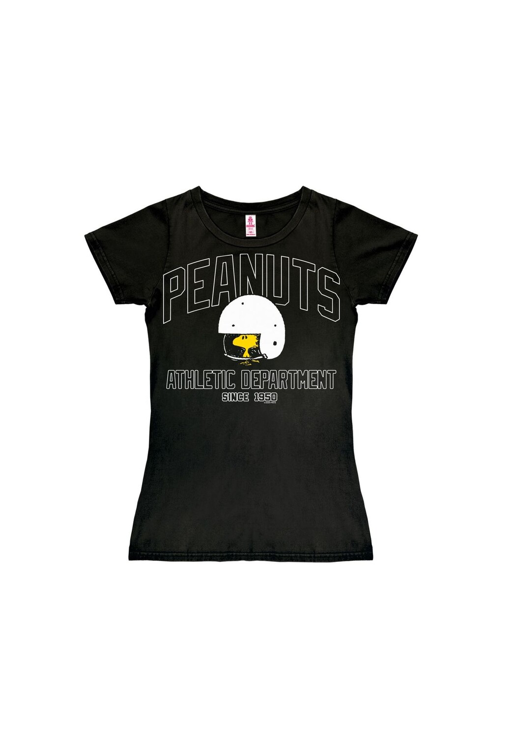 

Новая футболка для девочек Peanuts — Вудсток — Шлем LOGOSHIRT, черный