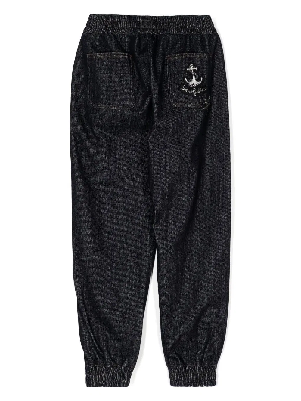 Зауженные джинсовые брюки Anchor-patch Dolce & Gabbana Kids, синий — фото 2