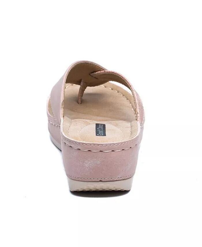 Женские босоножки на танкетке Dafni Thong GC Shoes, розовый — фото 3