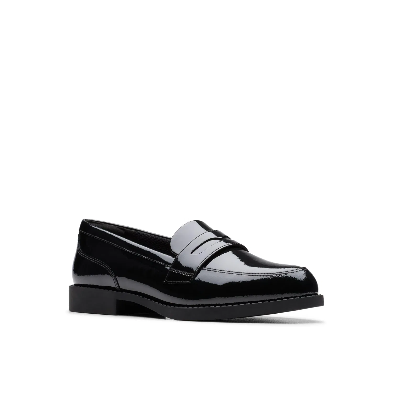 Лоферы Tapa Edge Y из кожи с брендом Clarks, черный — фото 4