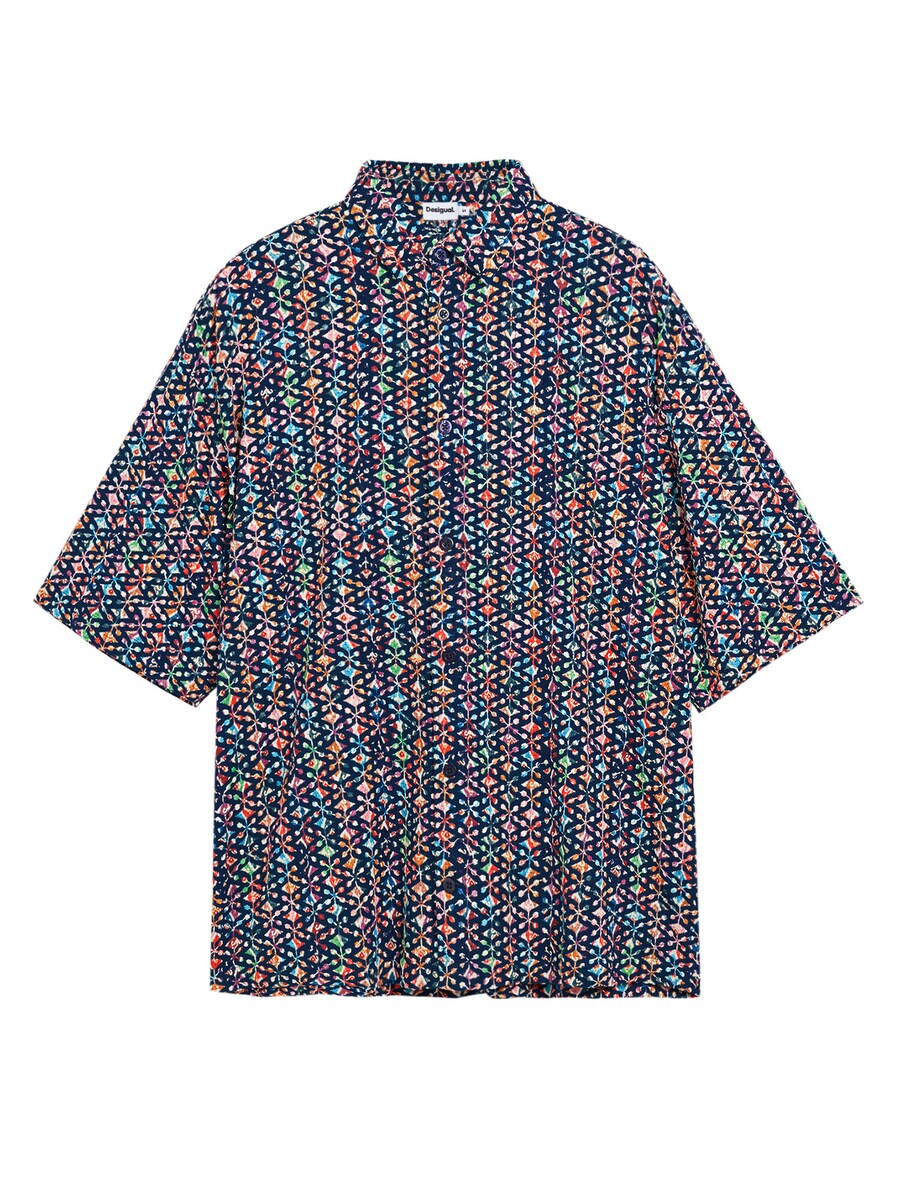 

Рубашка на пуговицах Comfort fit Desigual, синий/темно-синий