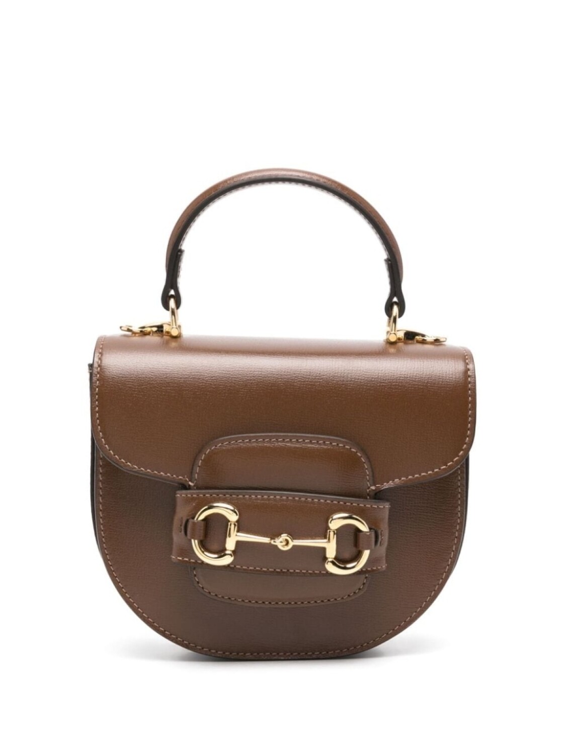

Сумка-тоут Gucci 1855 Horsebit мини, коричневый