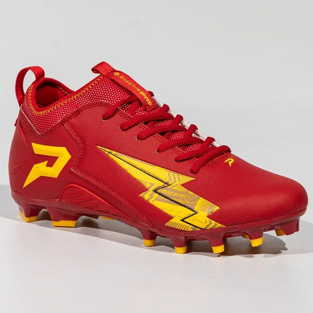 Футбольные бутсы Phenom Elite The Flash - Quantum Speed | Красная версия DC Comics | Легкие высокоскоростные бутсы для мужчин и детей, красный — фото 2