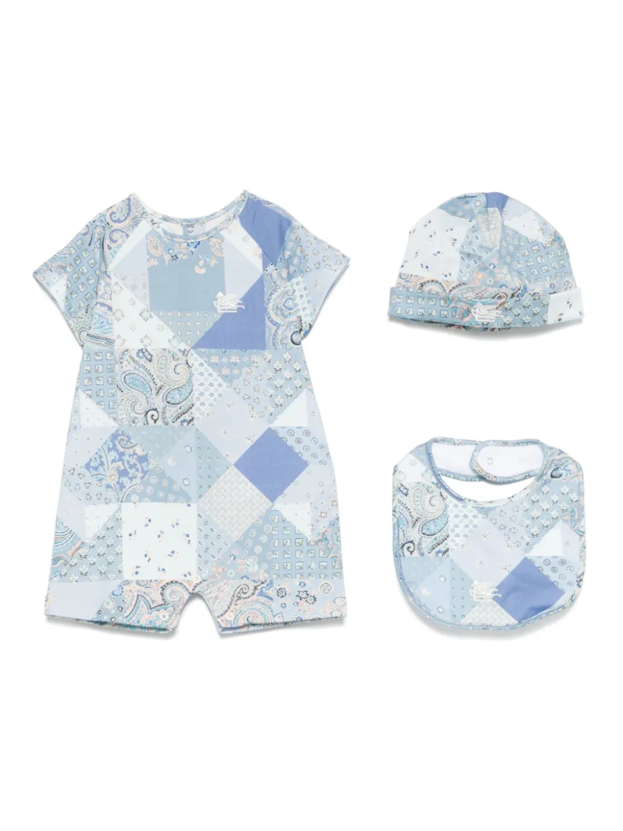 

Комплект для новорожденного с принтом пейсли ETRO KIDS, синий