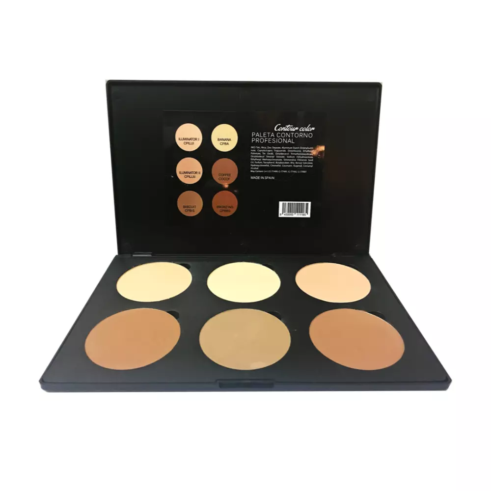 

Пудра Paleta 6 Tonos Contouring Contour Color Palette Perssonal, 1 шт