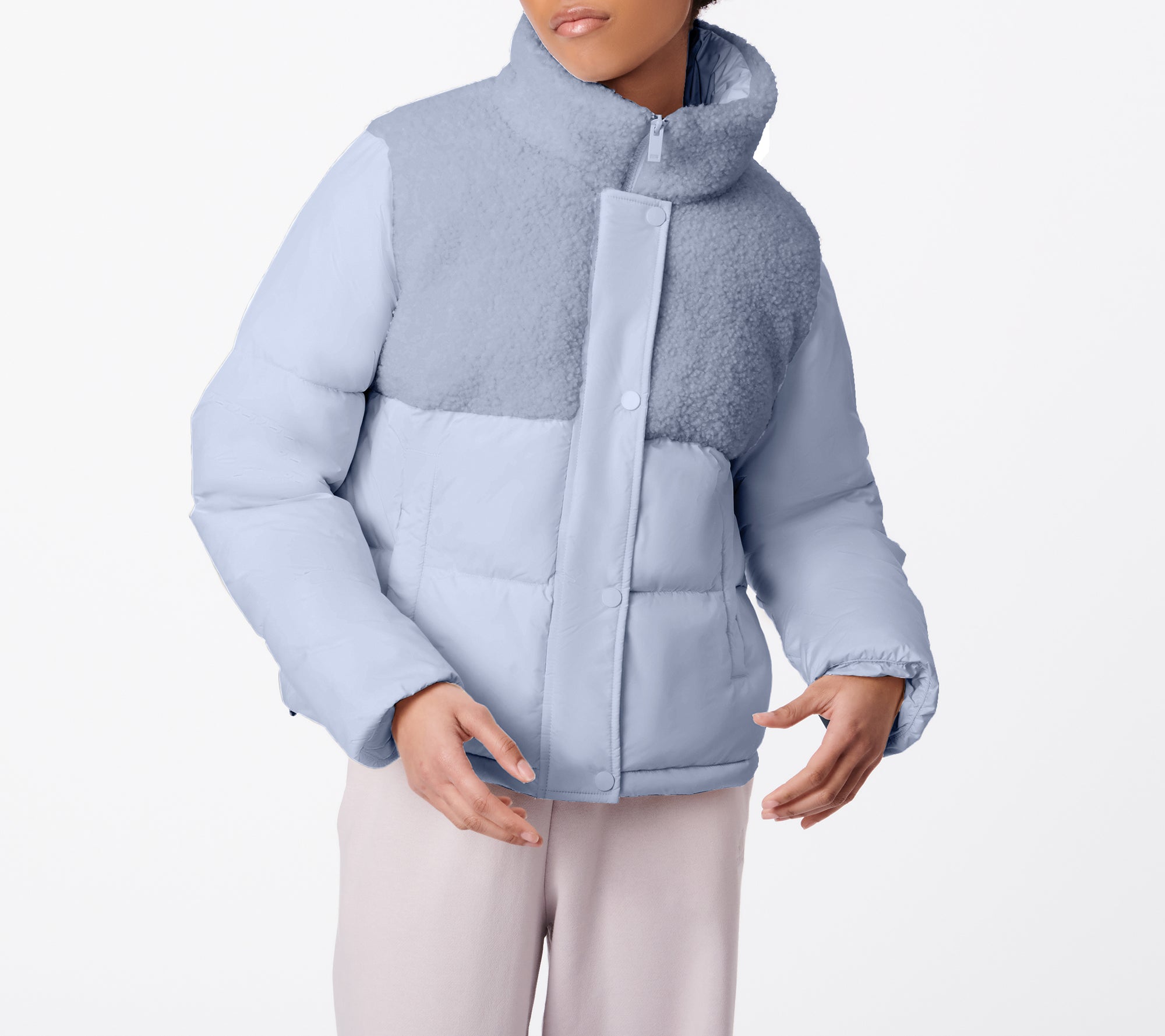 

Пуховик Glam Block Bernardo, цвет stone blue