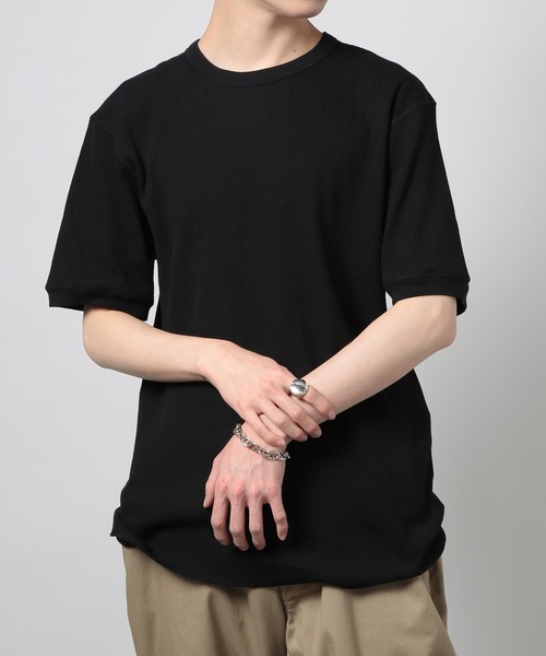 

Футболка термо, с коротким рукавом, круглым вырезом и вафельным рисунком Healthknit, модель 602S, черный