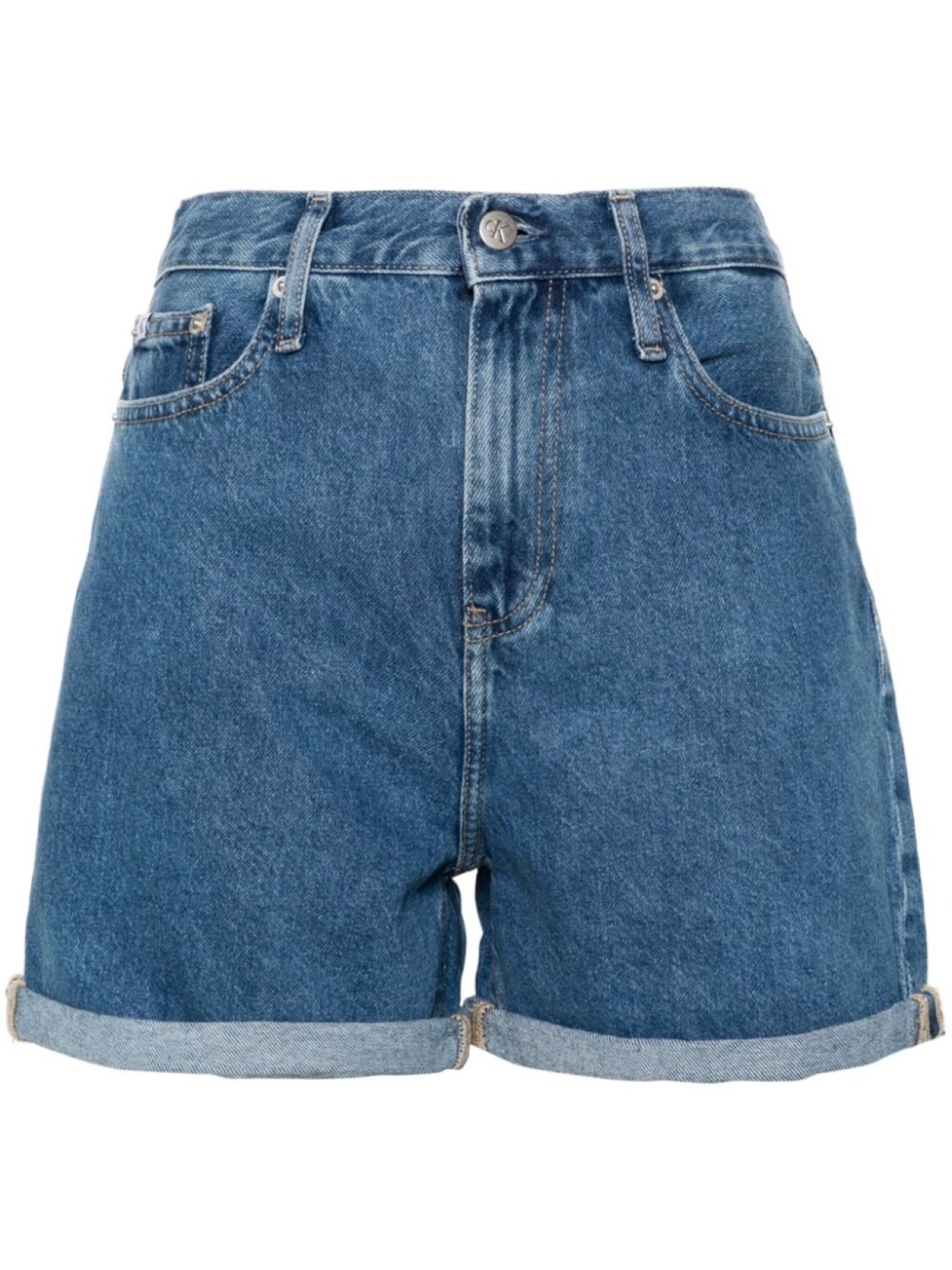 

Calvin Klein Jeans джинсовые шорты с завышенной талией, синий