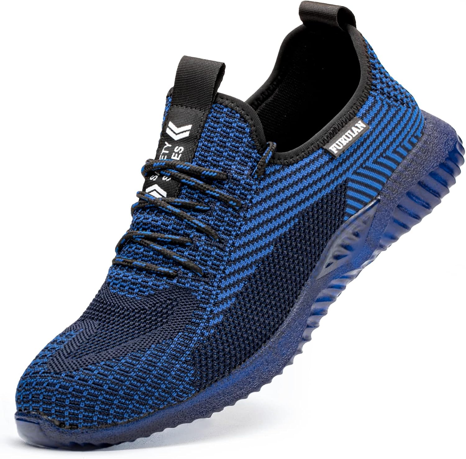 

Мужские и женские рабочие ботинки Furuian со стальным носком, удобные, нескользящие, защитные, со стальным носком, для промышленного, складского и строительного применения, синий