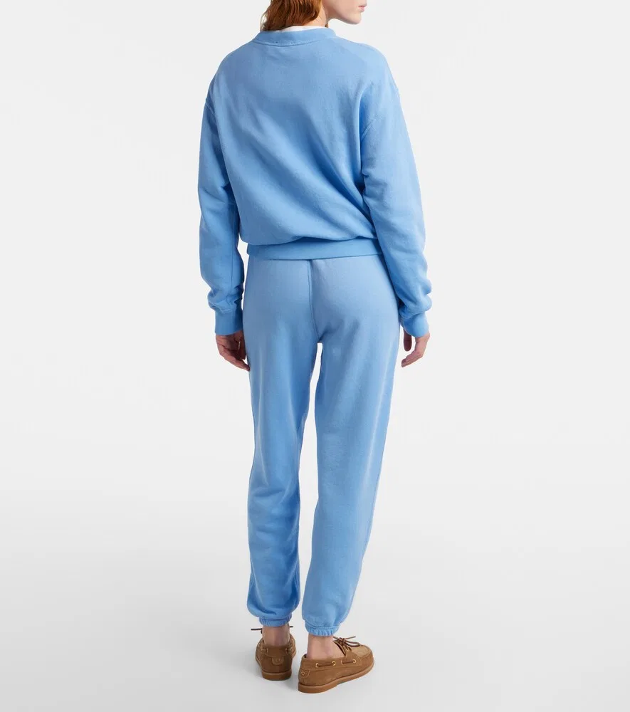 Спортивные штаны из хлопкового флиса Polo Ralph Lauren, синий — фото 3
