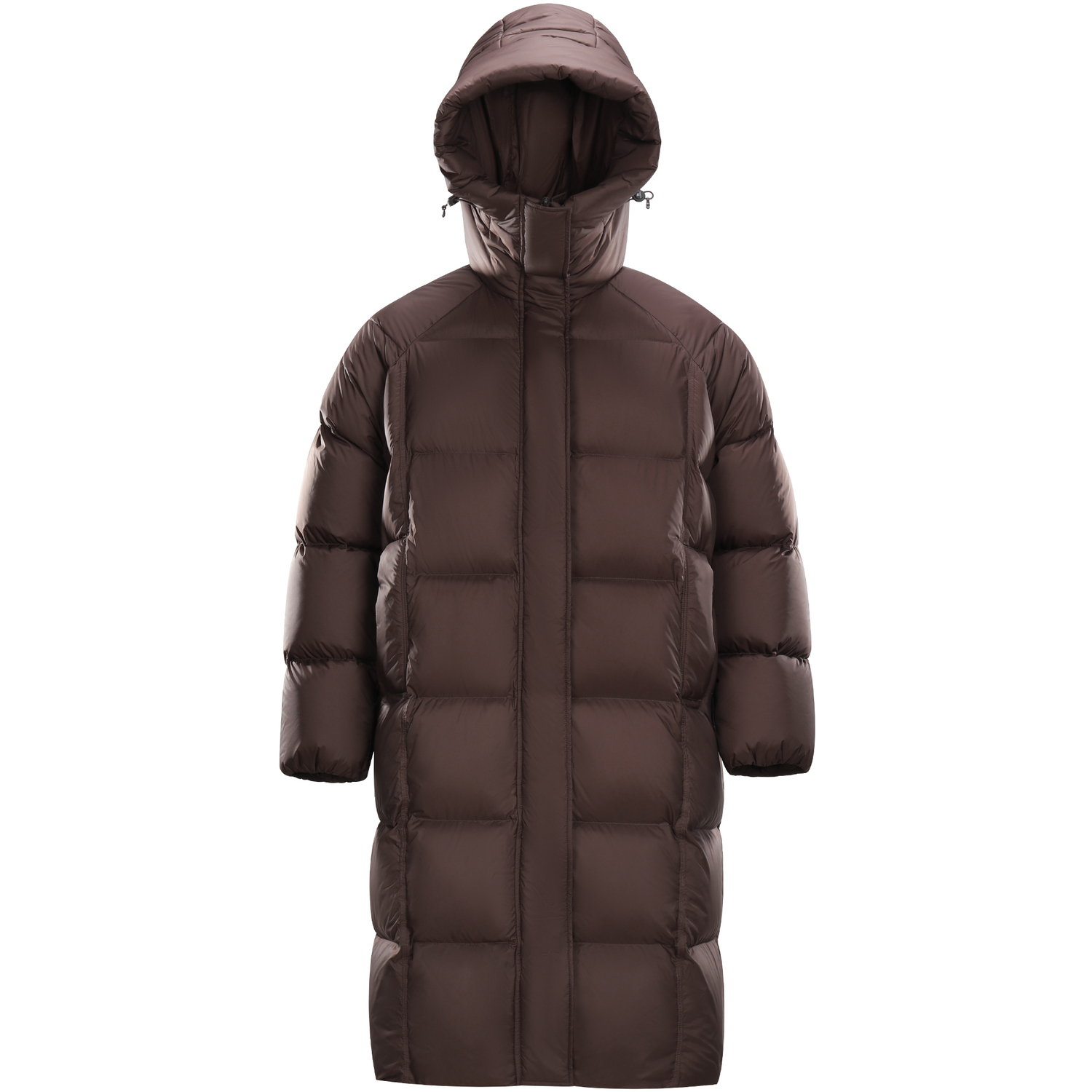 

Пуховик женский с капюшоном утепленный CAMEL, темно-coffee