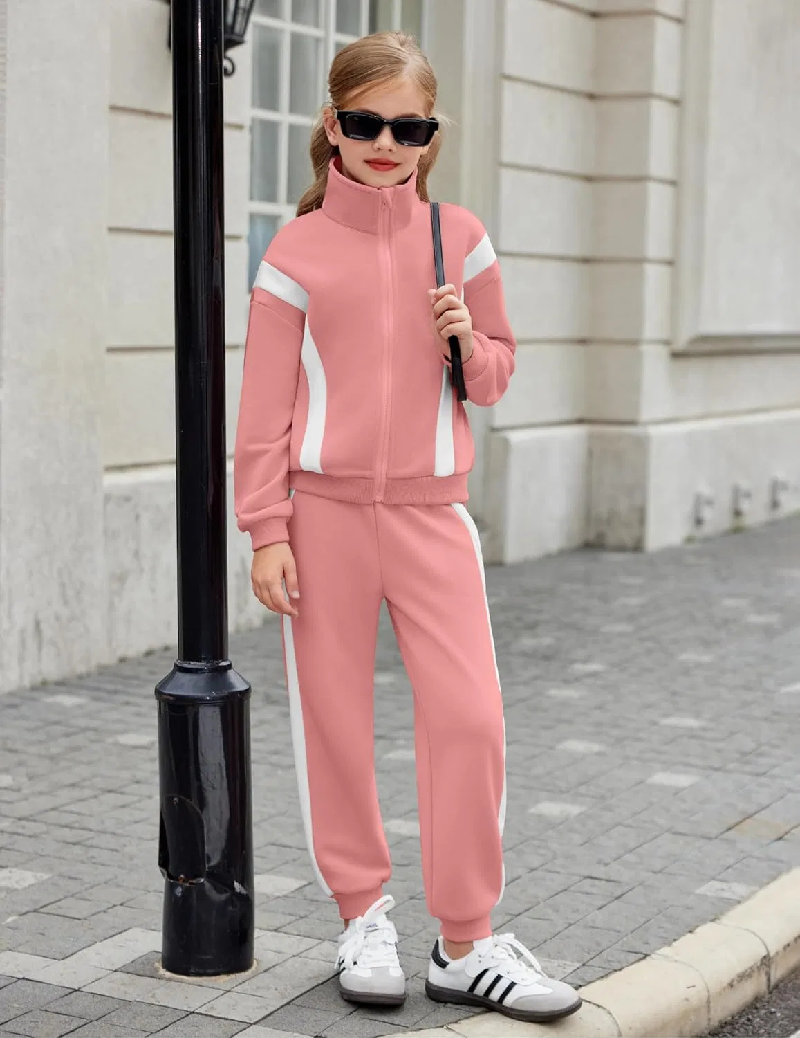 Детский спортивный костюм с молнией Zaclotre, Coral Pink — фото 3