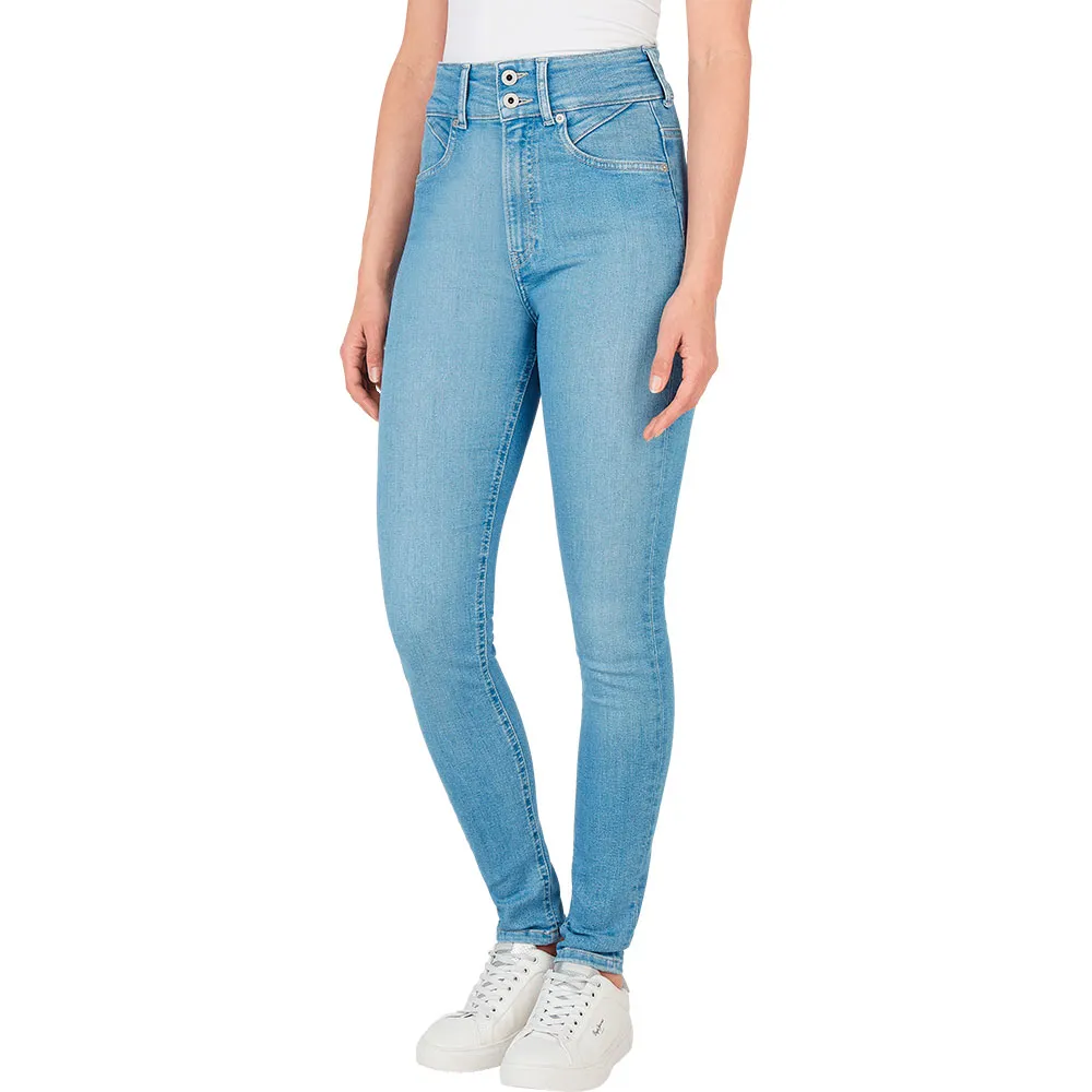 

Джинсы Pepe Super Skinny Contour high waist, синий