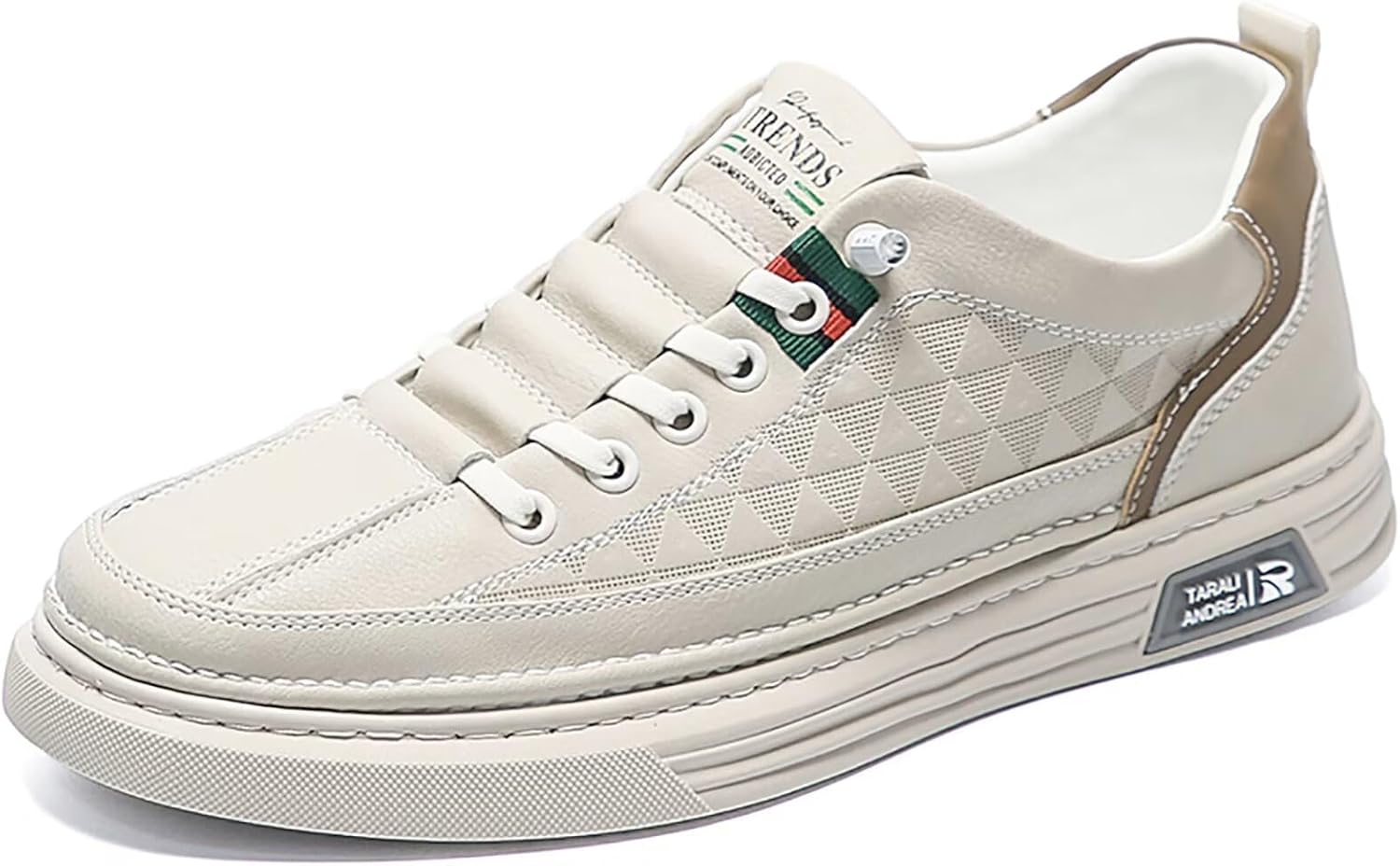 

Мужские модные кроссовки TERBOFIN на каждый день, слипоны, скейт-кеды, удобные низкие туфли для вождения и прогулок, бежевый