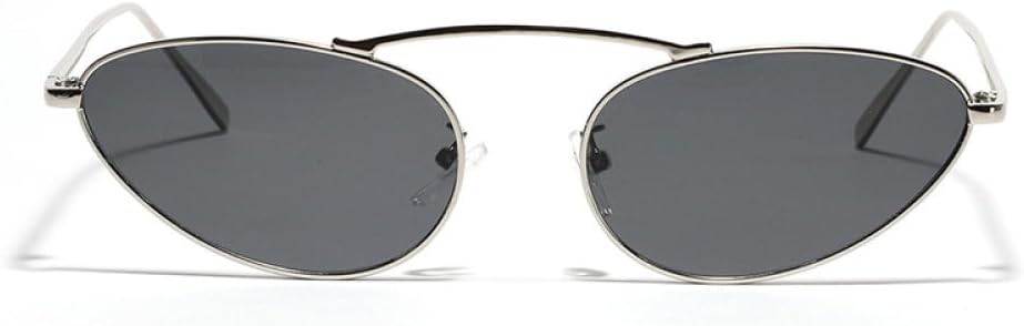 

-Сексуальные солнцезащитные очки «кошачий глаз» для женщин, винтажные треугольные металлические солнцезащитные очки для мужчин, модные декоративные очки для вечеринки MTZJH, One Color