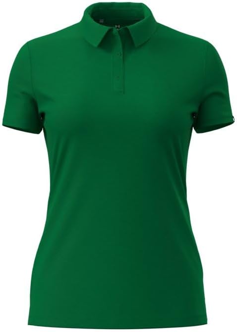 

Under Armour женская футболка UA Tee to Green Polo - отвод влаги и комфорт в жару, Classic Greenwhite