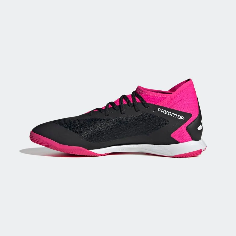 Футбольные бутсы Adidas Predator Accuracy.3 Low для твердого поля, черный/белый/розовый — фото 3