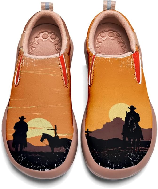 

Мужские кожаные лоферы Onehorse, слипоны для повседневной носки и путешествий, ковбойская раскрашенная обувь, Cowboy_29