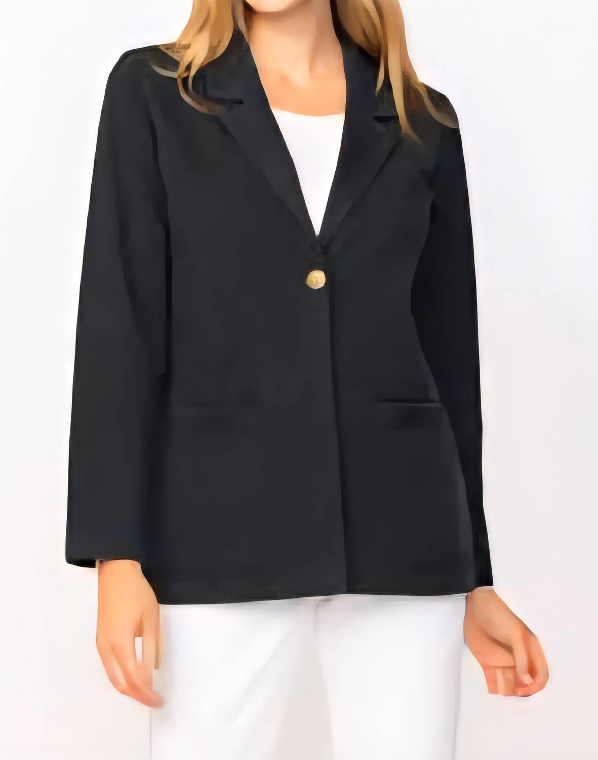 

Каменная стирка черный джинсовый блейзер Habitat