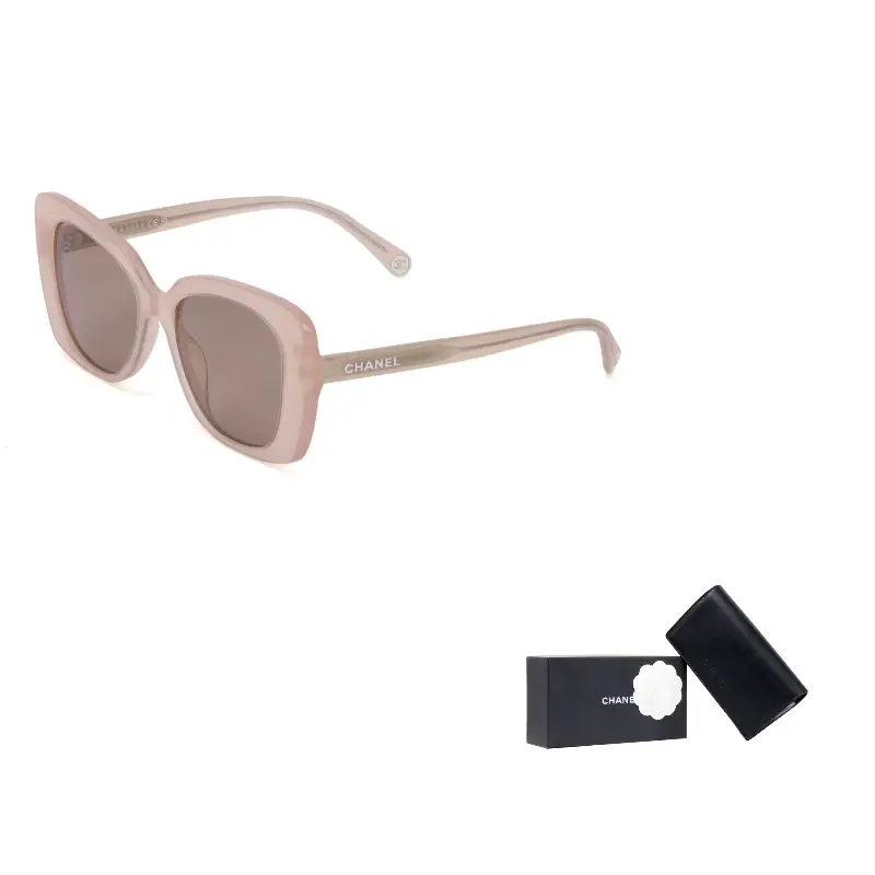 

CHANEL Прямоугольная оправа для солнцезащитных очков унисекс розовая, Pink, Europe Version CH5504