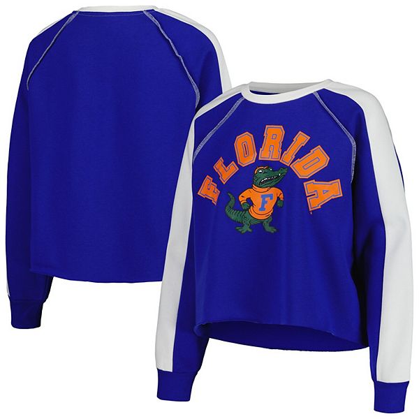

Женский кроп-свитшот Royal Florida Gators Blindside Raglan Gameday Couture