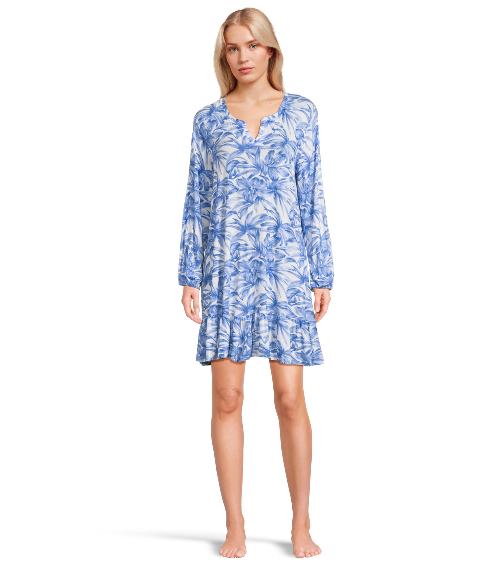 

Ночная рубашка Tommy Bahama Long, цвет Blue Floral