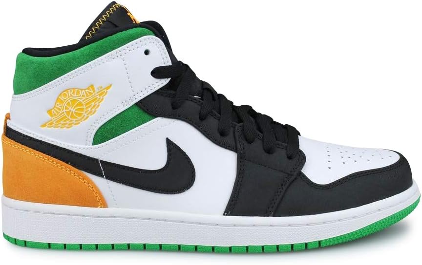 

Мужские кроссовки Nike Air Jordan 1 Mid SE, белый/черный/зеленый