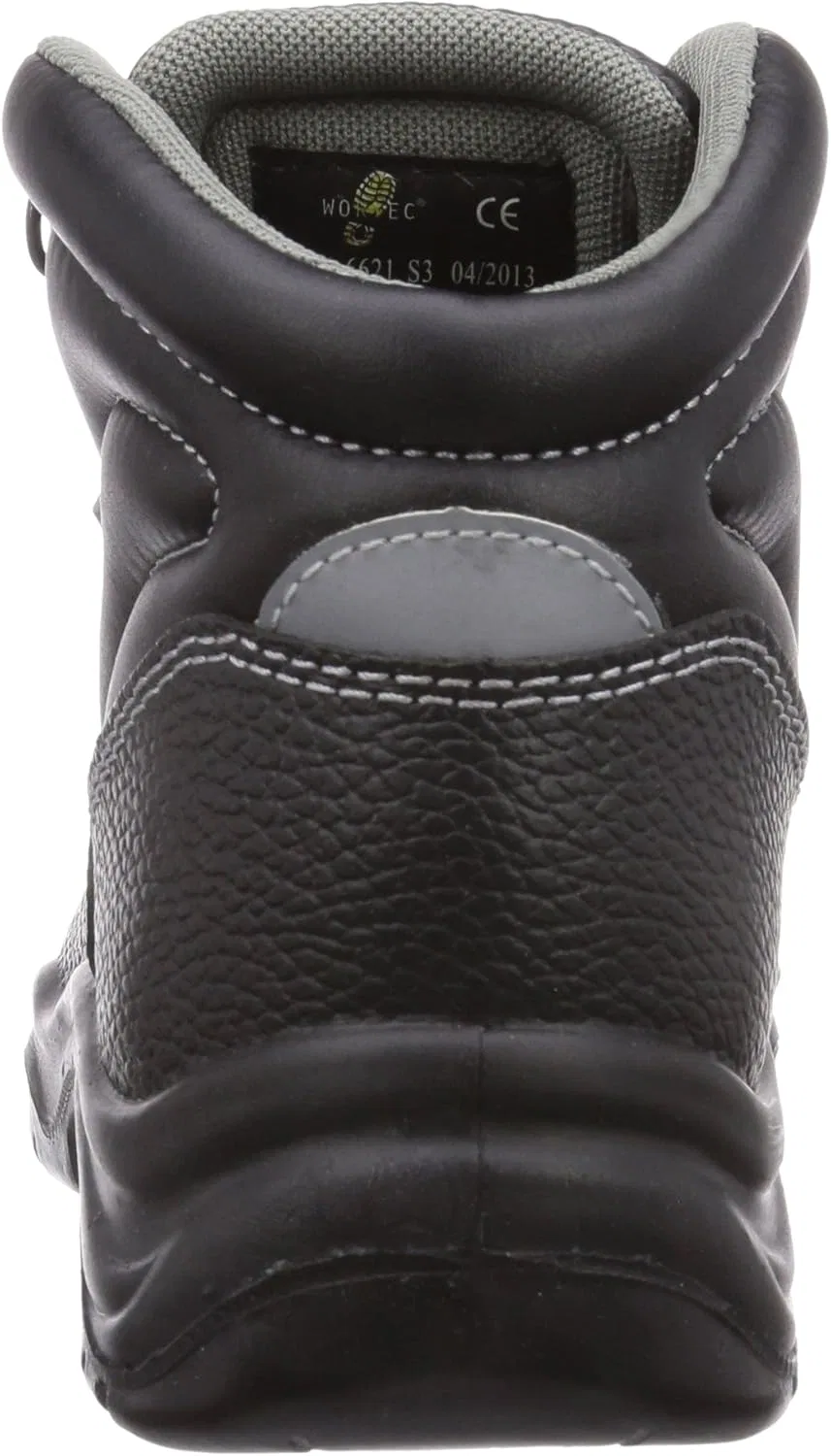 Защитные ботинки BASIC Mid S3 унисекс для взрослых Wortec, Black — фото 3