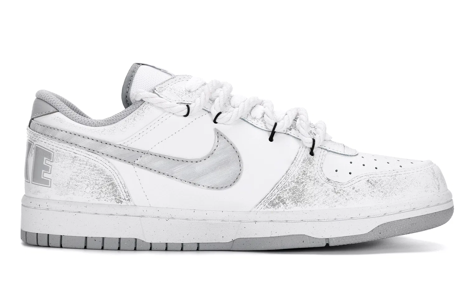 Кроссовки скейтбординговые Nike Dunk Low White Gray — фото 3