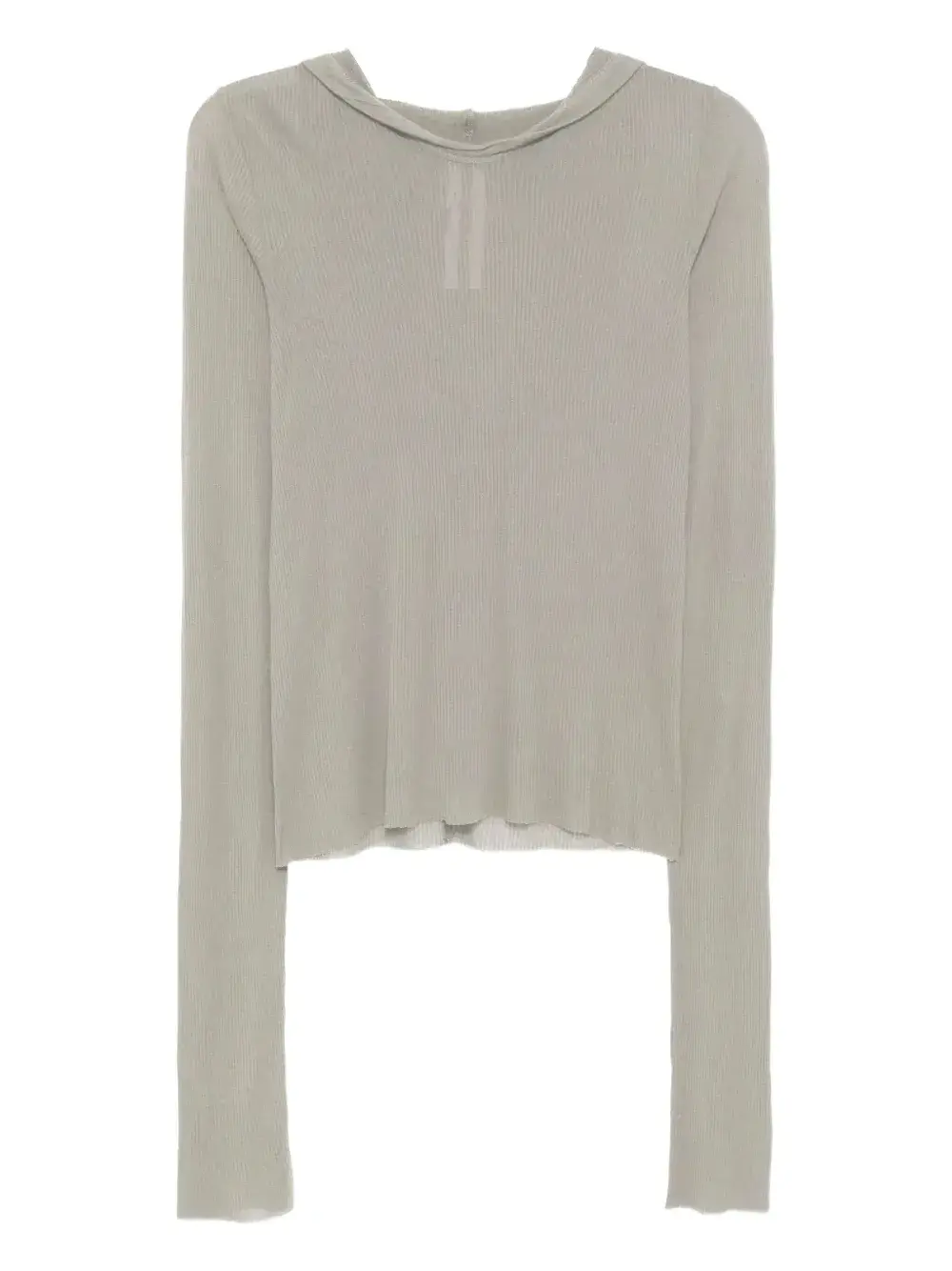 

Худи в рубчик Rick Owens, нейтральный