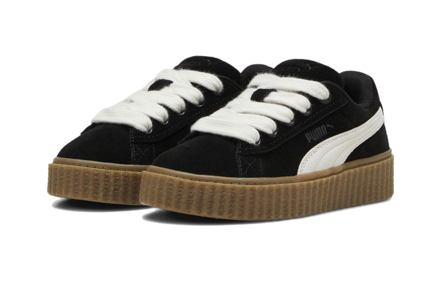 Puma Детская обувь для скейтбординга BP, Black/White — фото 3